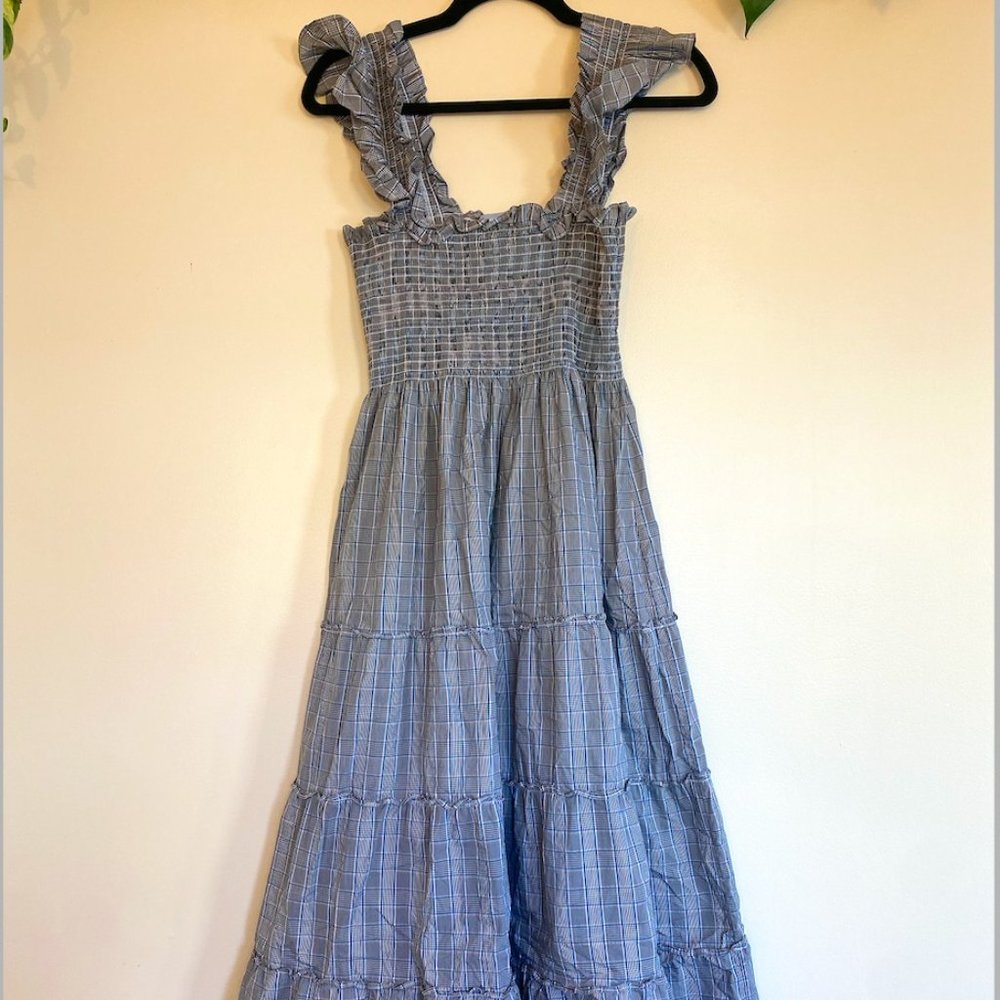 Hill House Nap Dress, size S, Plaid, discontinued print.